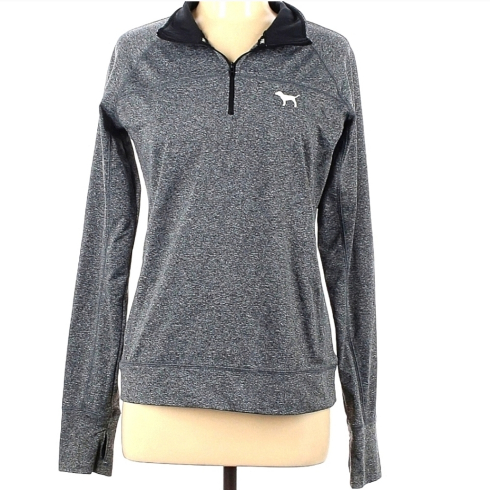 Pink victoria's 1/4 zip Heather pullover track jacket - Picture 4 of 4